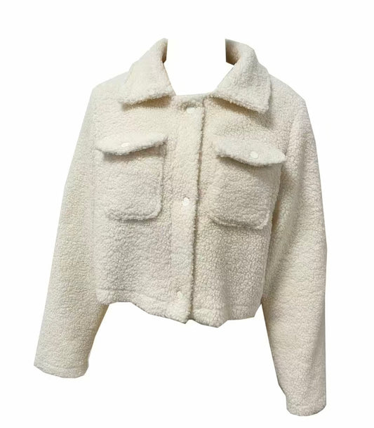 Cream fleece jacket