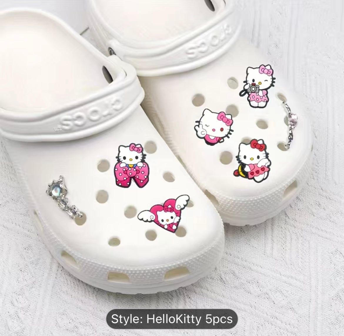 Hello kitty croc gets