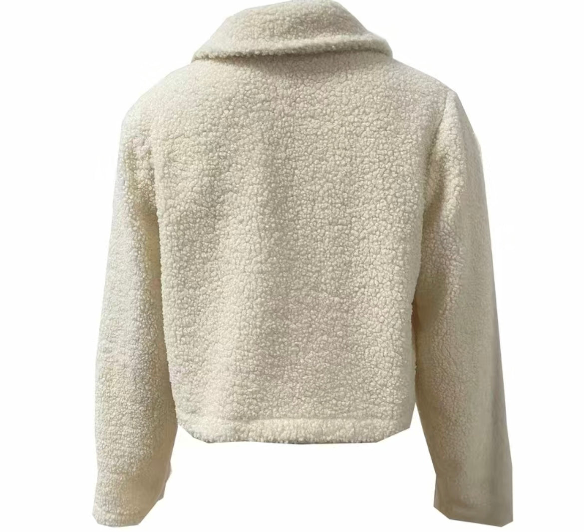 Cream fleece jacket