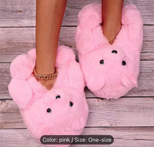 Teddy bear house slippers