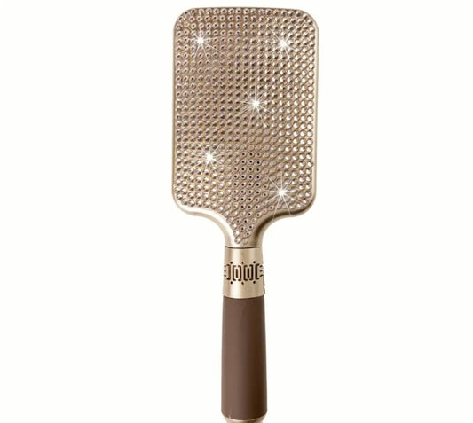 Diamond studded paddle brush